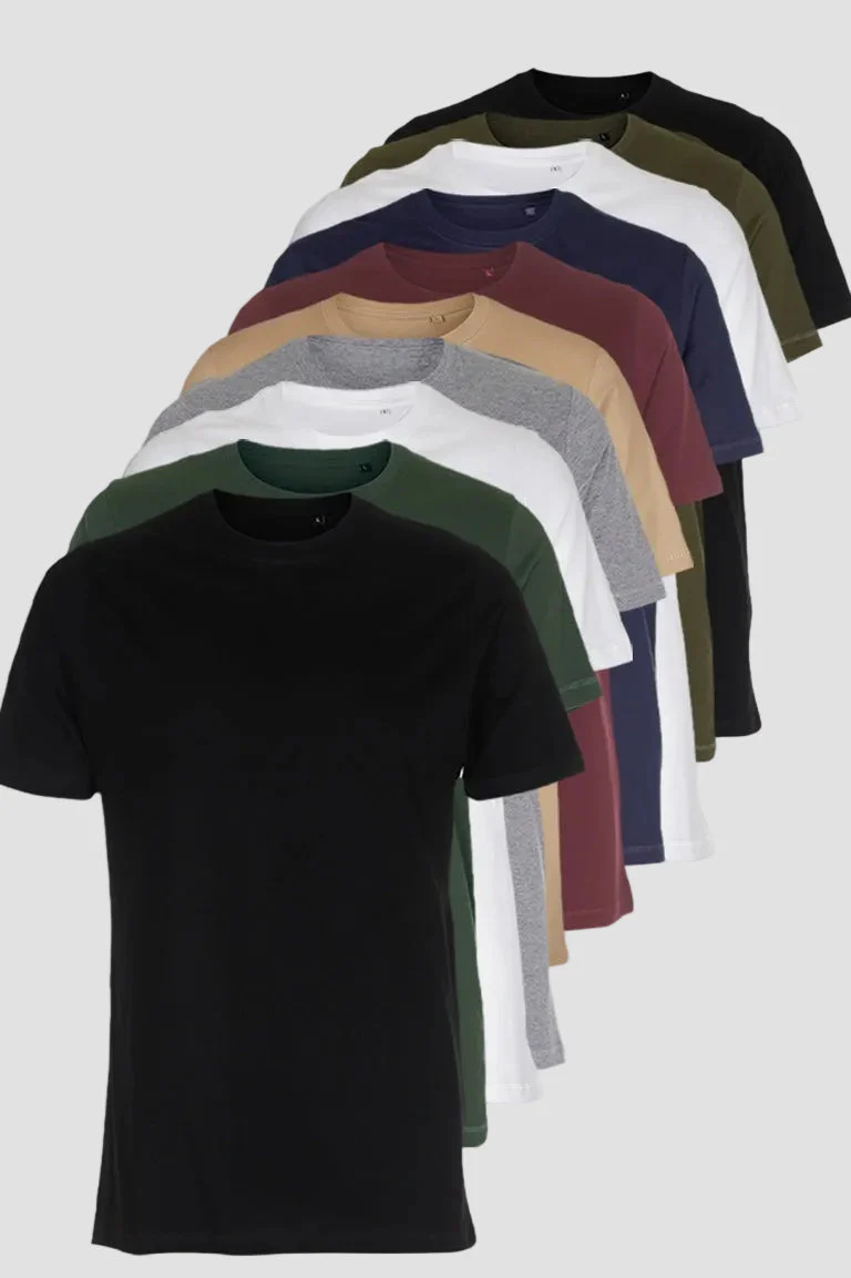 10 x Organic Basic T-shirts