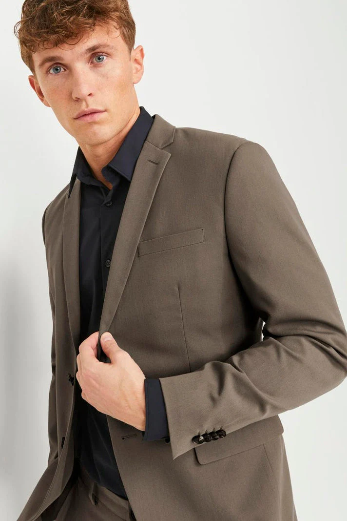 Jack & Jones Franco Slim Fit Suit Morel - Image 4