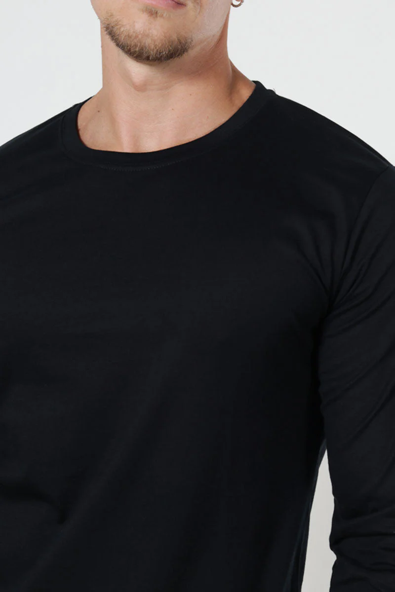 Liebhaveri Organic Bazo Tee LS Black - Image 3