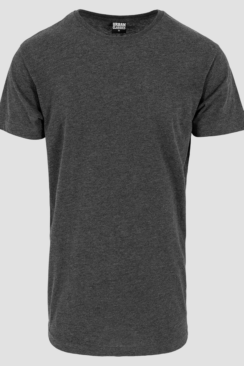 URBAN CLASSICS Shaped Long Tee Charcoal - Image 4