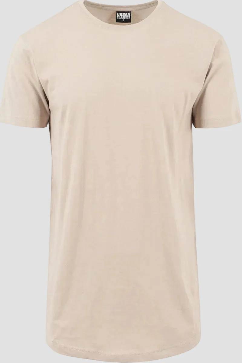 URBAN CLASSICS Shaped Long Tee Sand - Image 3
