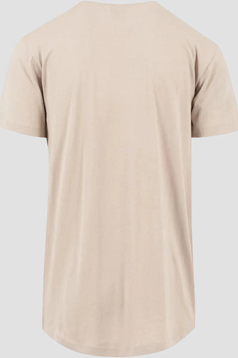 URBAN CLASSICS Shaped Long Tee Sand - Image 4