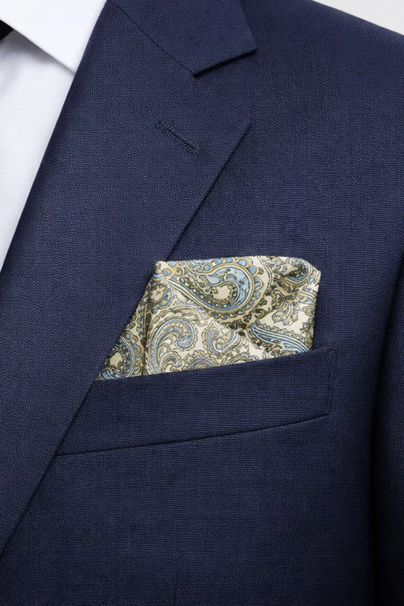 Jack & Jones Solid Hankie Cashmere Blue - Image 2