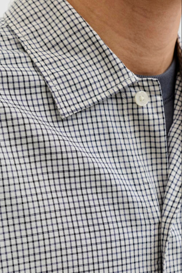 Jack & Jones Austin Clean Check Shirt Odyssey Gray - Image 5