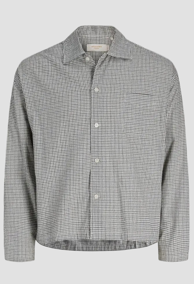 Jack & Jones Austin Clean Check Shirt Odyssey Gray - Image 7