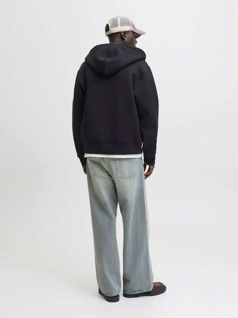 Jack & Jones Cover Scuba Sweat Zip Hood Black - Image 12