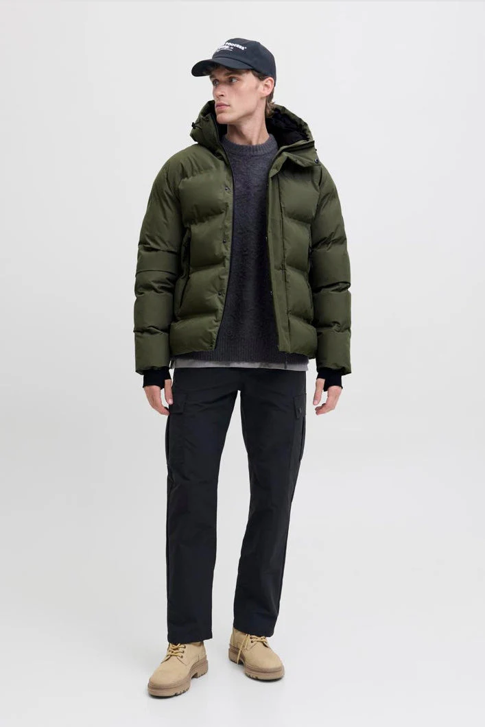 Jack & Jones Cofusion Puffer Jacket Grape Leaf - Image 2