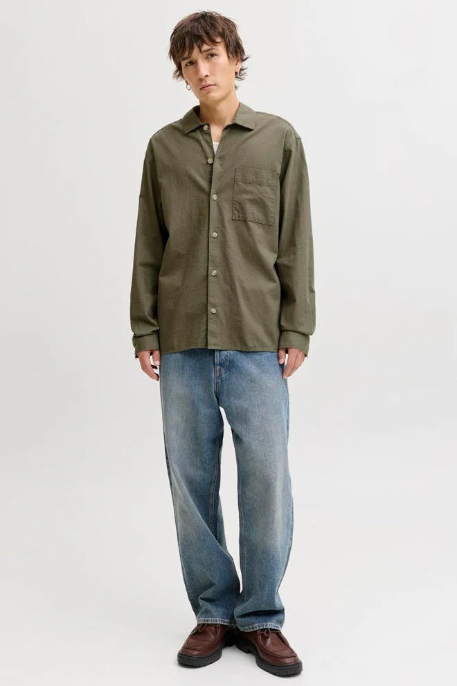 Jack & Jones Tristan Overshirt LS Dusty Olive - Image 2