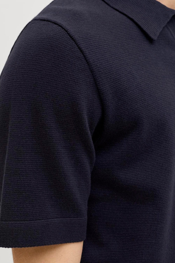 Jack & Jones Blamilano Spring Split Neck SS Night Sky - Image 6