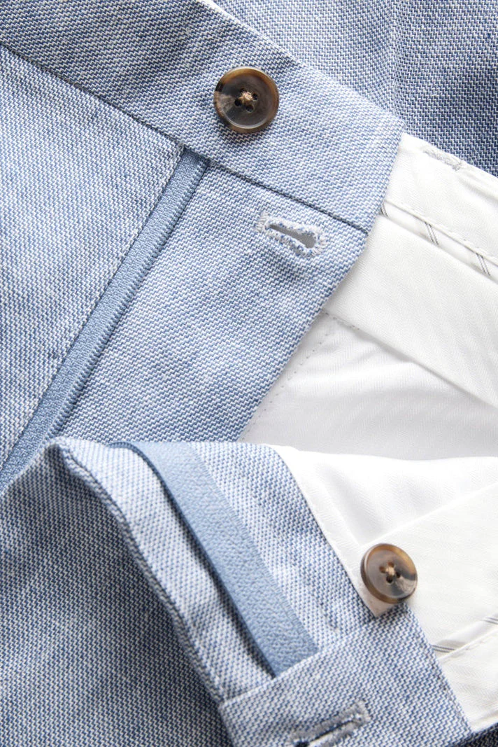 Jack & Jones Martin Summer Trousers Linen Blend Faded Denim - Image 6
