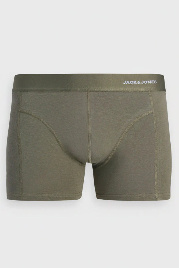 Jack & Jones Gabriel Bamboo Trunks 3 Pack Smokey Olive - Image 4