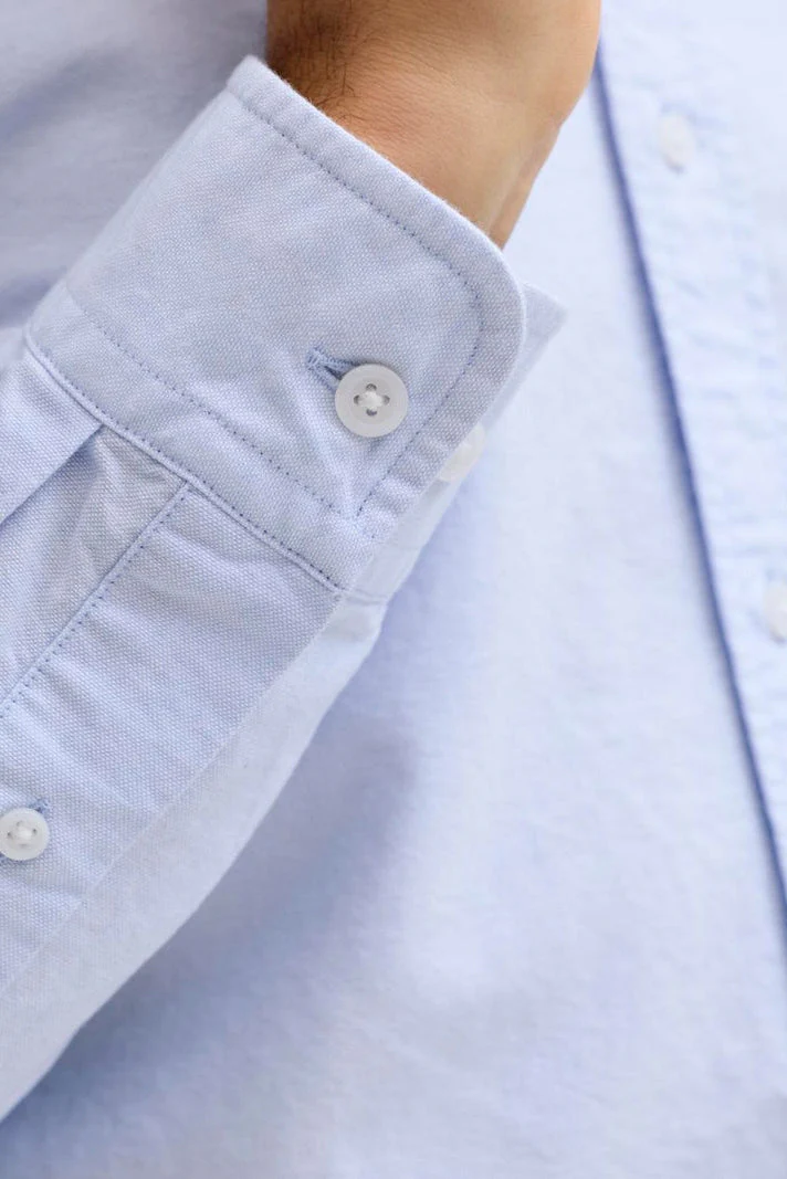 Jack & Jones Harvey Oxford Shirt Chambray Blue - Image 6