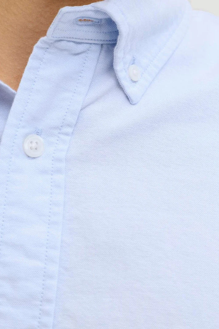 Jack & Jones Harvey Oxford Shirt Chambray Blue - Image 7