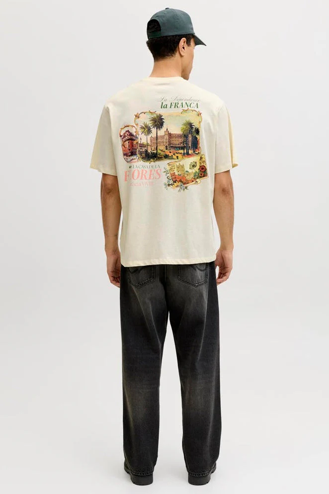 Jack & Jones Paradise Island Tee Antique White - Image 3