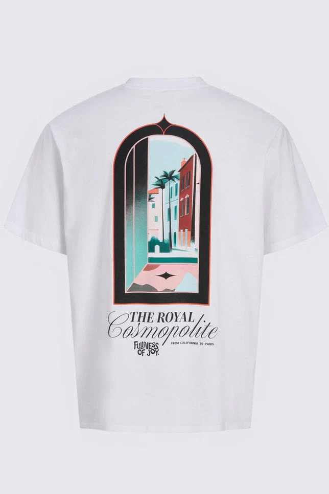 Jack & Jones Paradise Island Tee Ss Crew Neck Bright White - Image 7