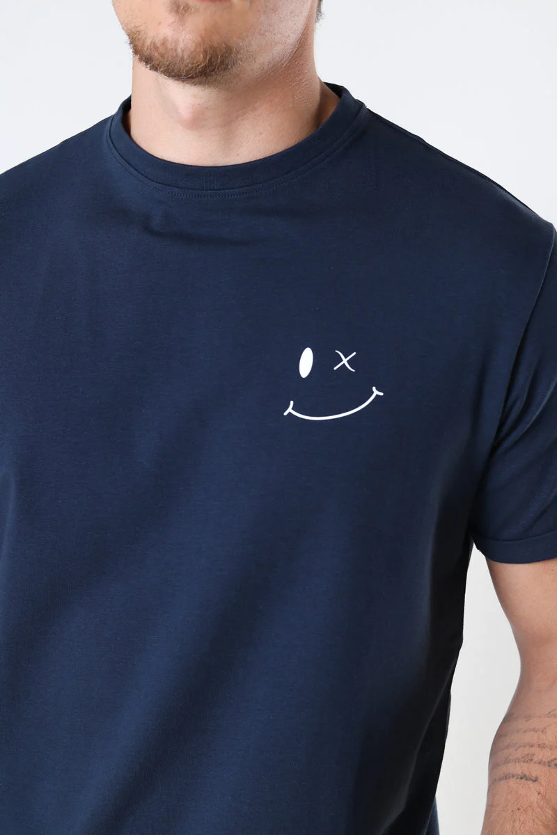 Clean Cut Copenhagen Patrick Organic Tee Navy - Image 3