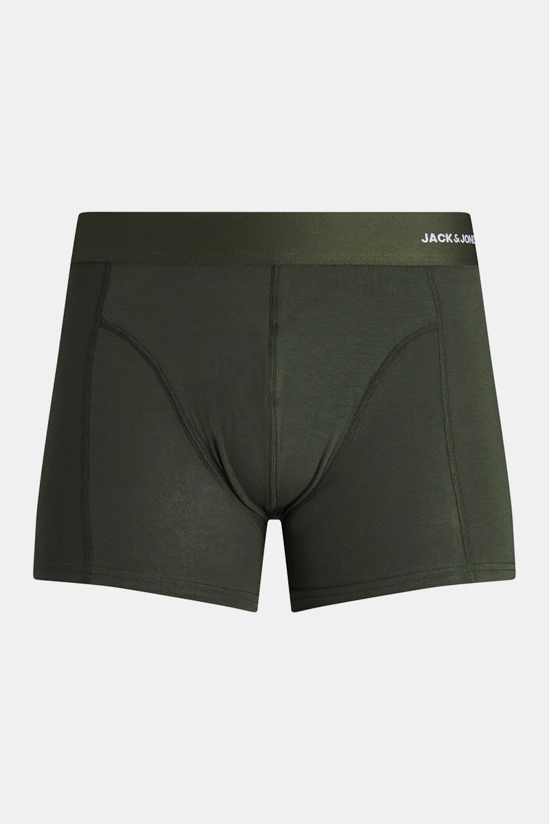 Jack & Jones BASIC BAMBOO TRUNKS 3 PACK Forest Night Black - Navy blazer - Image 3