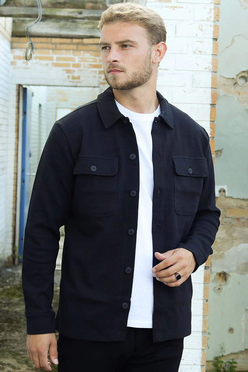 ONLY & SONS KODYL OVERSHIRT SWEAT Black - Image 4