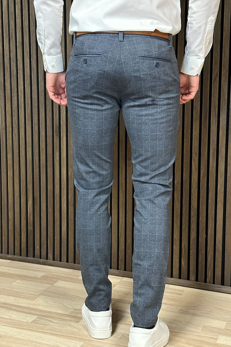 ONLY & SONS MARK PANTS CHECK Dress Blues - Image 4