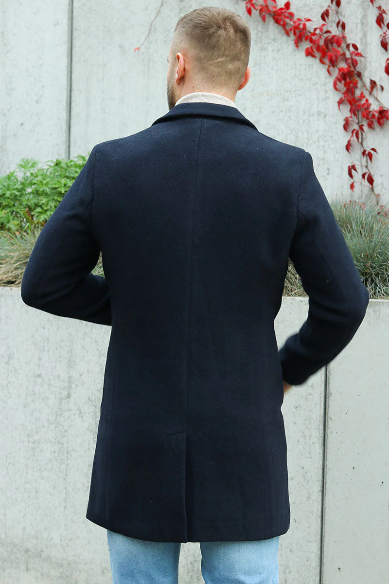 ONLY & SONS JAYLON WOOL COAT OTW Dark Navy - Image 5