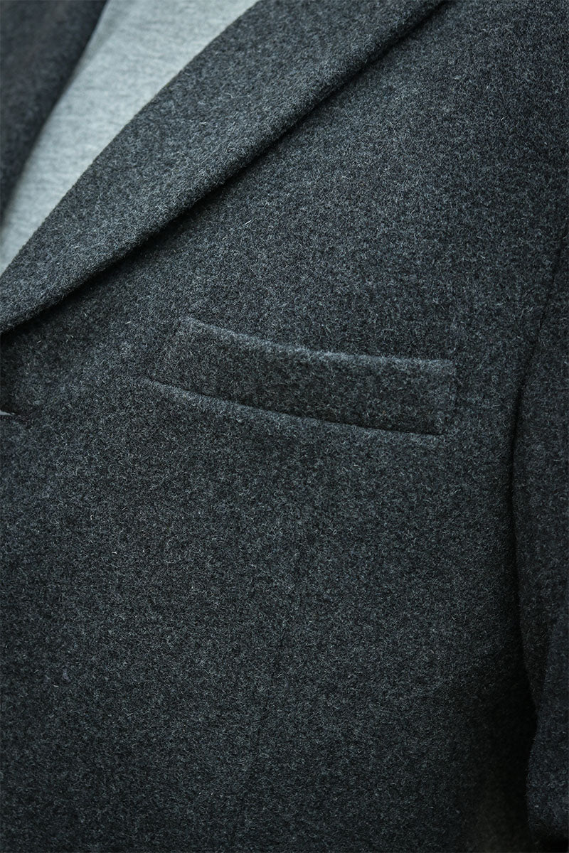 ONLY & SONS JAYLON WOOL COAT OTW Dark Grey Melange - Image 5