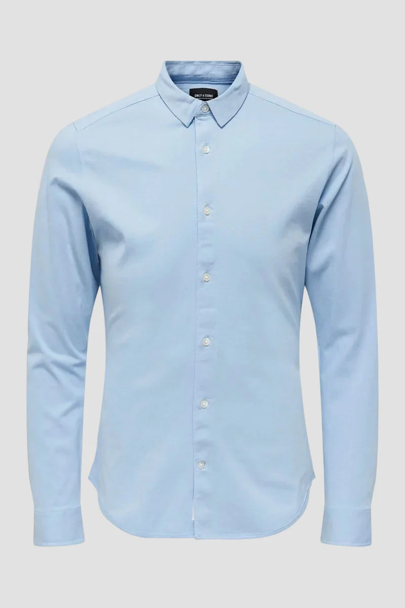 ONLY & SONS Miles LS Stretch Shirt Cashmere Blue - Image 8