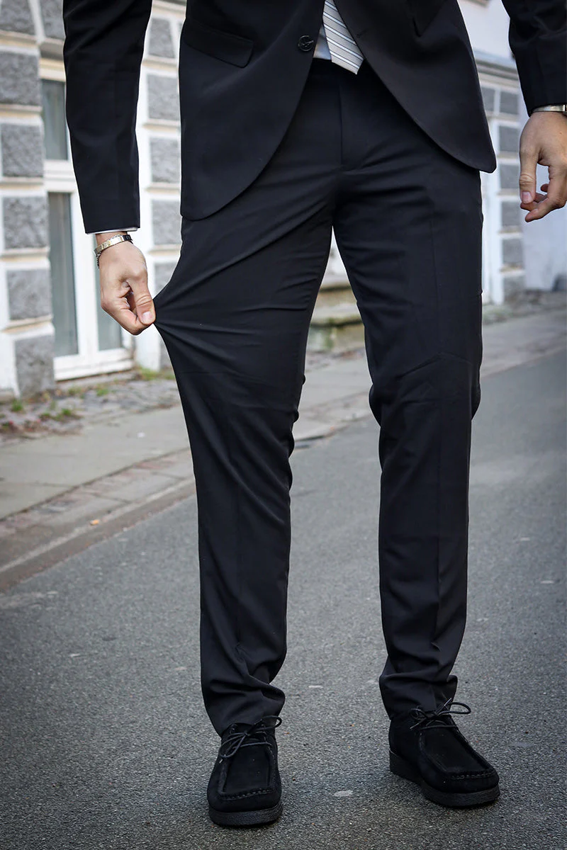 Jack & Jones Premium Franco Slim Fit Suit Black - Image 4
