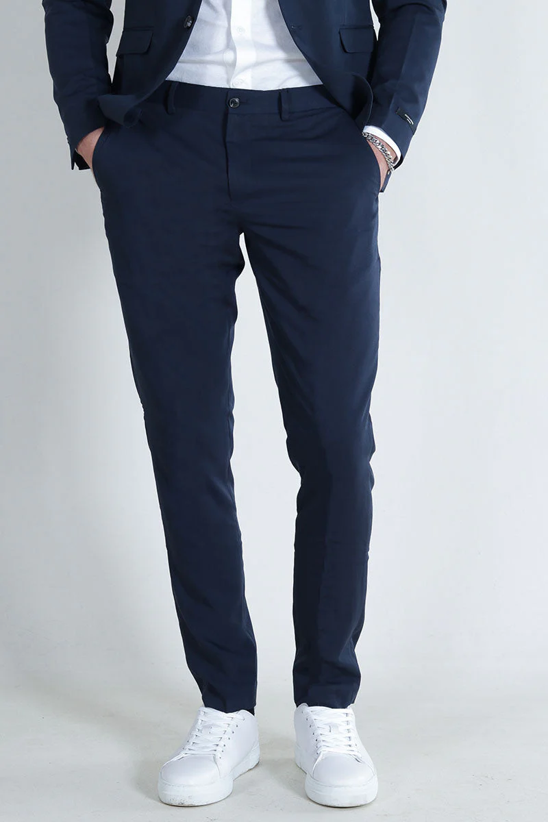 Jack & Jones Premium Franco Slim Fit Suit Dark Navy - Image 3