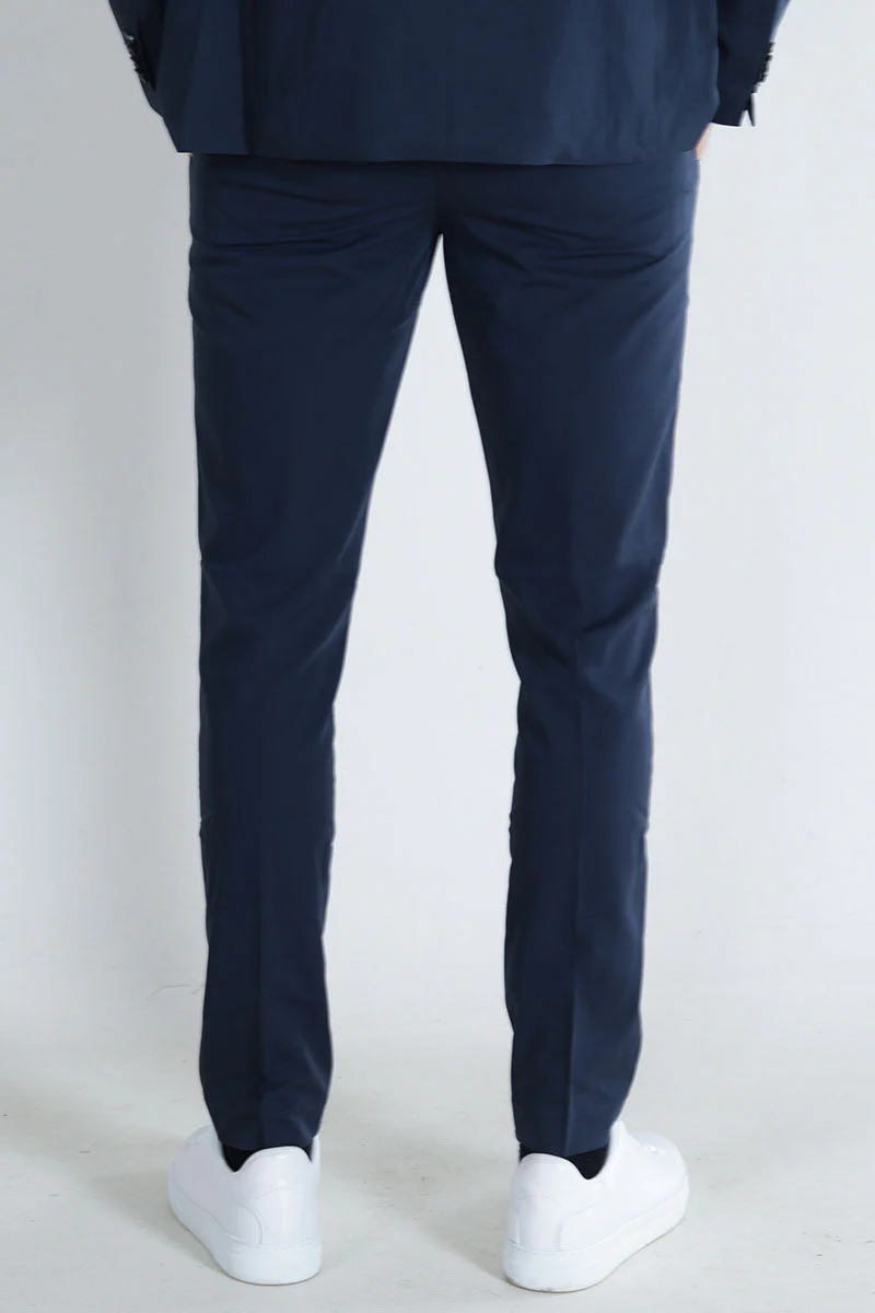 Jack & Jones Premium Franco Slim Fit Suit Dark Navy - Image 7