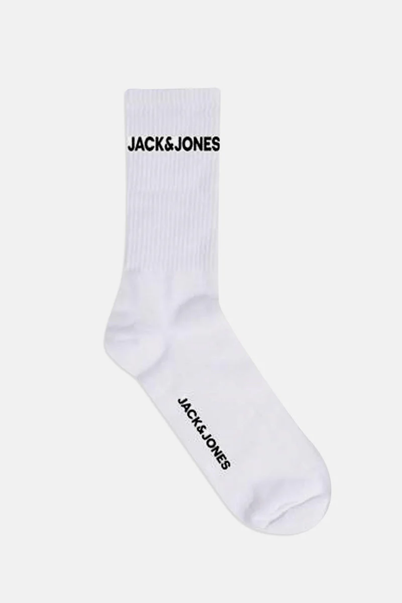 Jack & Jones JACBASIC LOGO TENNIS SOCK 5 PACK NOOS White - Image 2