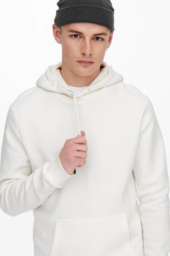Only & Sons Ceres Hoodie Cloud Dancer - Image 5