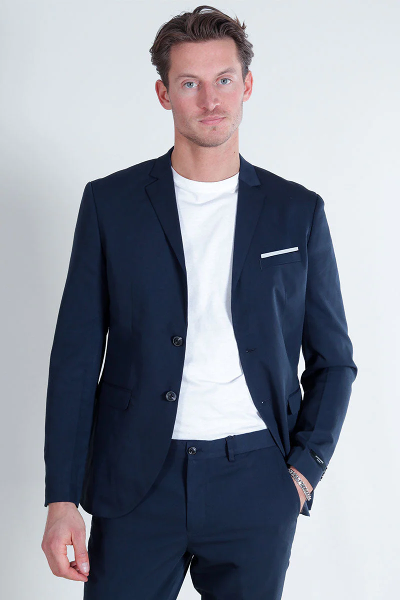 Jack & Jones Premium Franco Slim Fit Blazer Dark Navy - Image 3