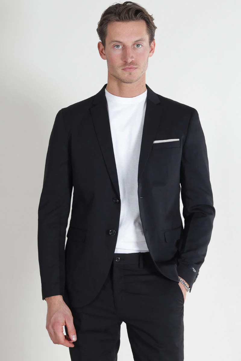 Jack & Jones Premium Franco Slim Fit Blazer Black - Image 4