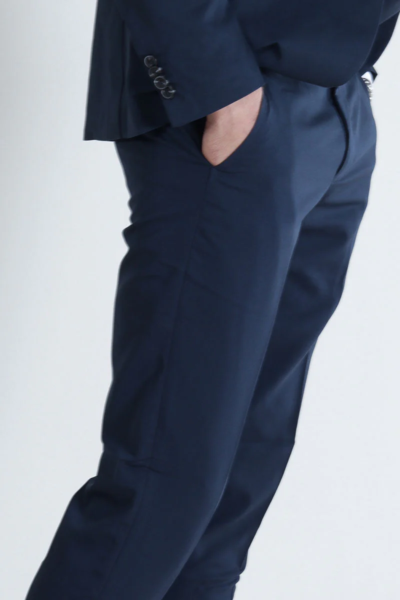 Jack & Jones Premium Franco Trouser Dark Navy - Image 3