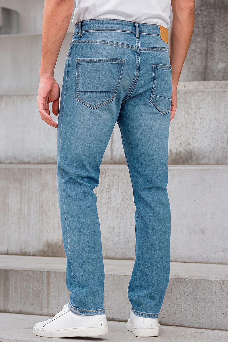 Solid Ryder Jeans Regular Fit Light Blue Denim - Image 5