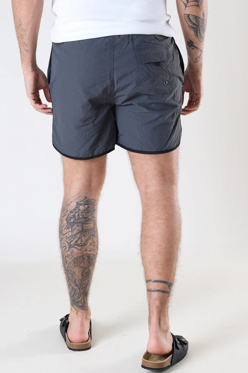 Urban Classics Retro Swim shorts Black/Dark shadow - Image 4
