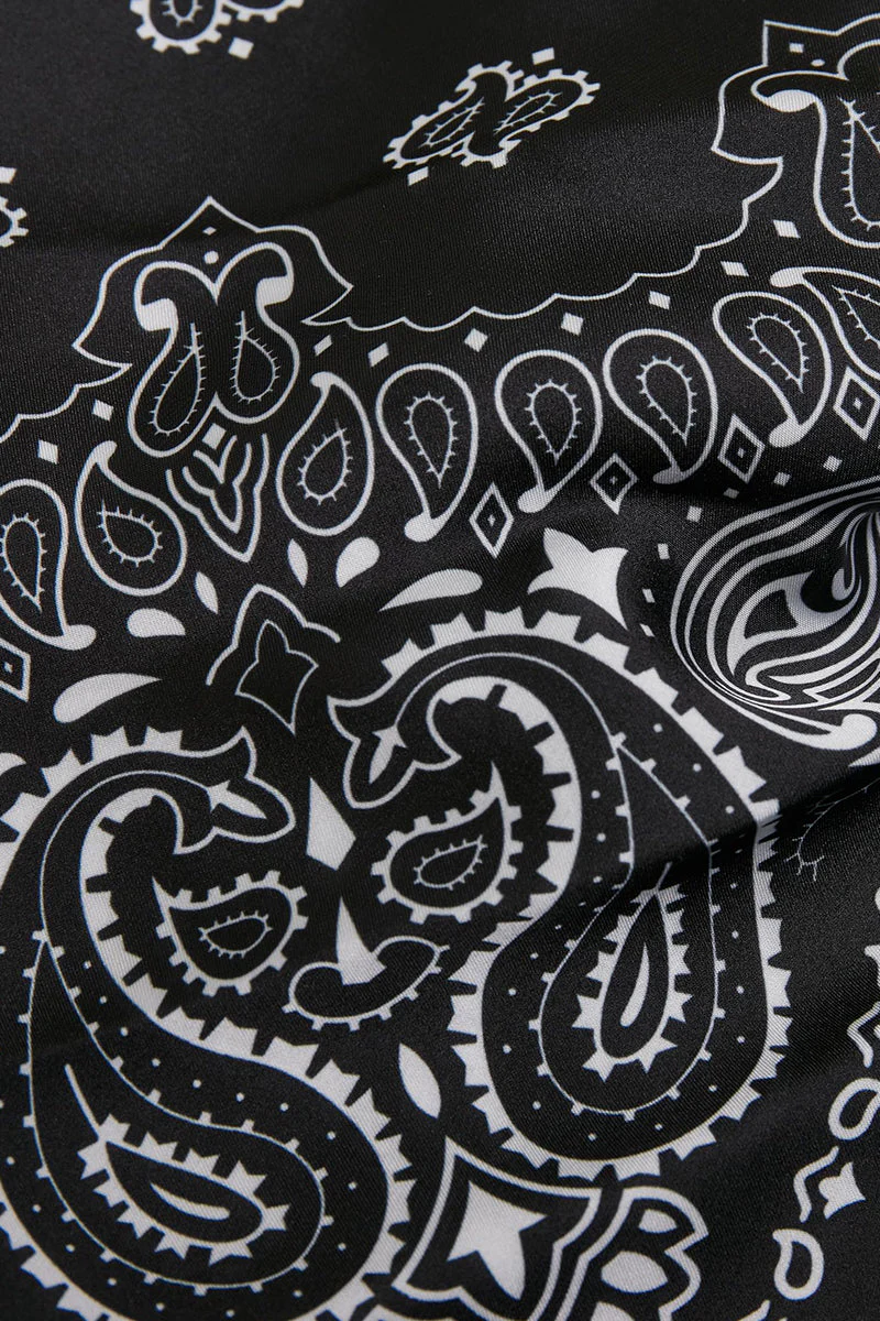 Urban Classics Satin Bandana 2-Pack Black/Olive - Image 3
