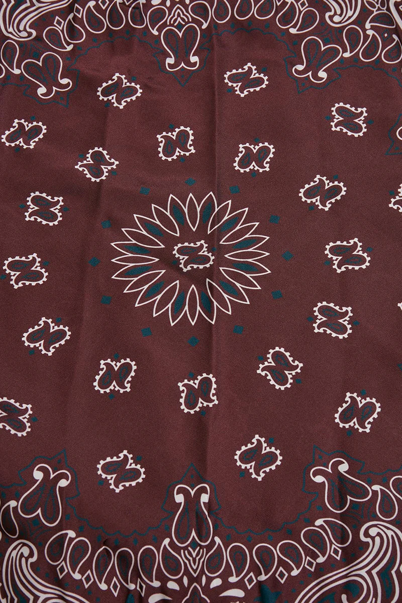 Urban Classics Satin Bandana 2-Pack Cherry/teal - Image 3