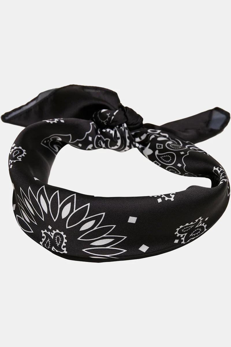 Urban Classics Satin Bandana 2-Pack Black/cognac - Image 3