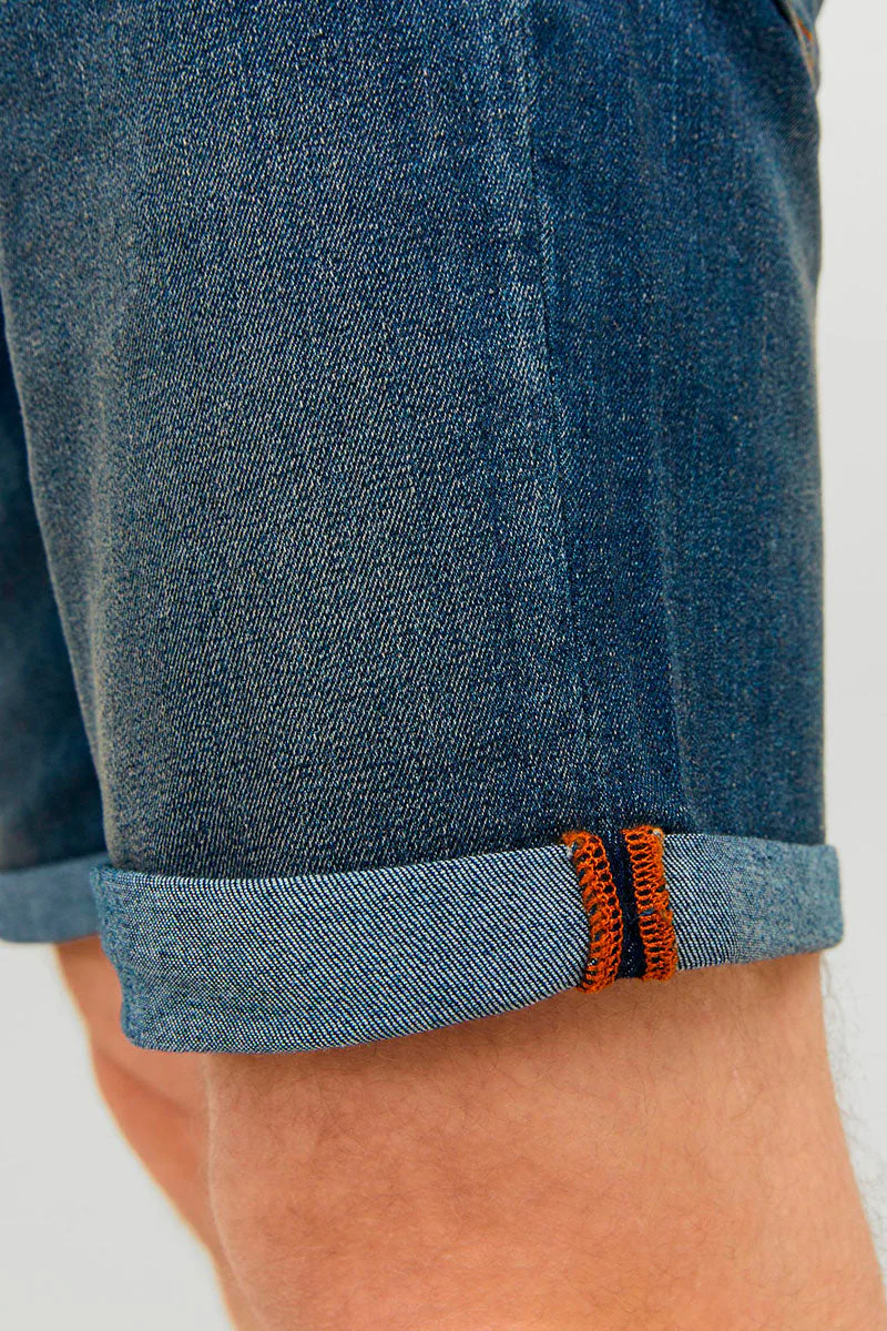 Jack & Jones Rick Regular Fit Shorts 626 Blue Denim - Image 3