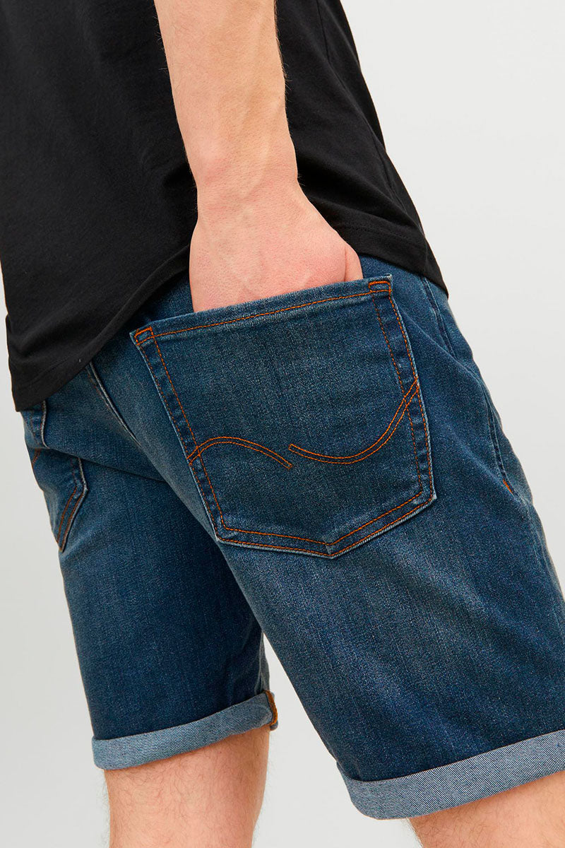 Jack & Jones Rick Regular Fit Shorts 626 Blue Denim - Image 4