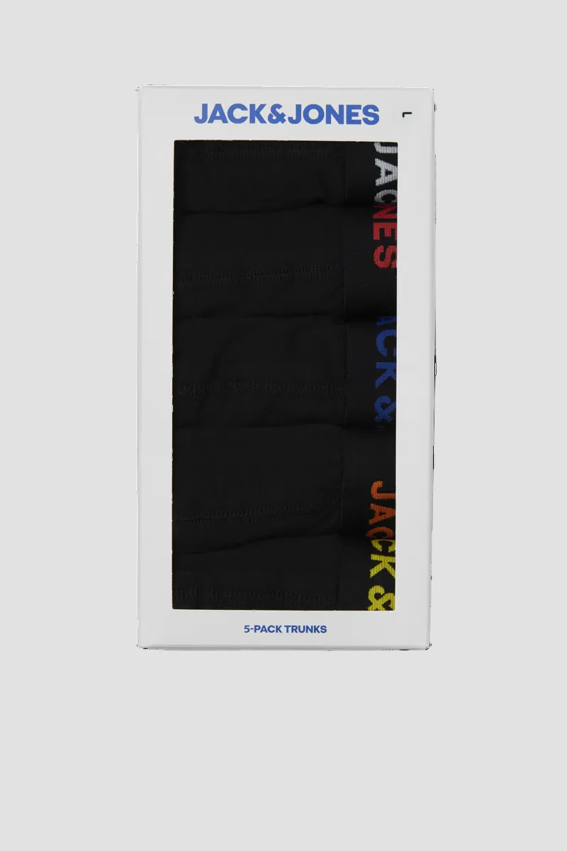 Jack & Jones BLACK FRIDAY TRUNKS 5 PACK LN Black - Image 5
