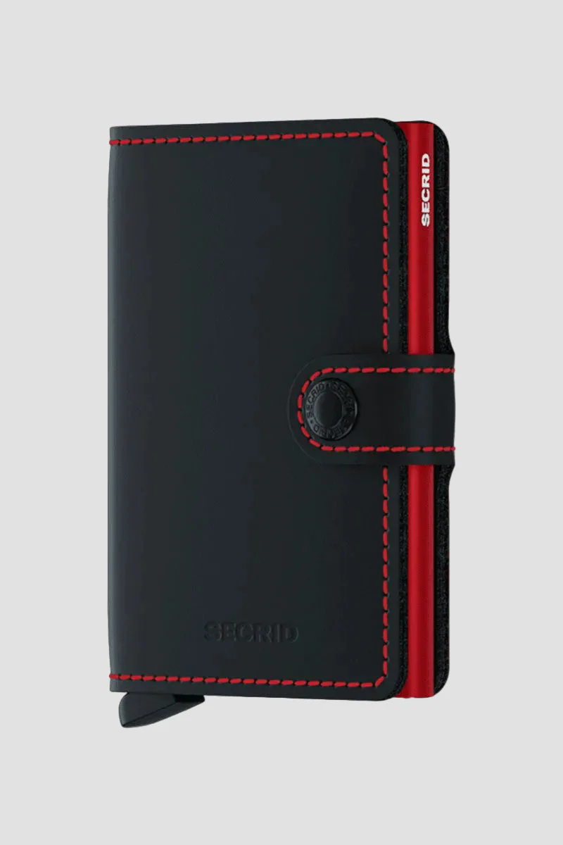 Secrid Miniwallet Matte Black/Red
