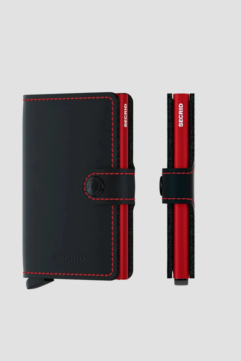 Secrid Miniwallet Matte Black/Red - Image 5