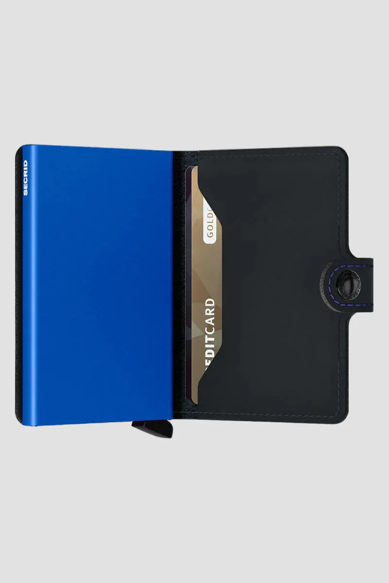 Secrid Miniwallet Matte Black/Blue - Image 3