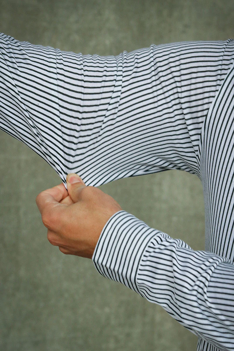 Only & Sons Miles Stripe LS Stretch Shirt Rosin - Image 4