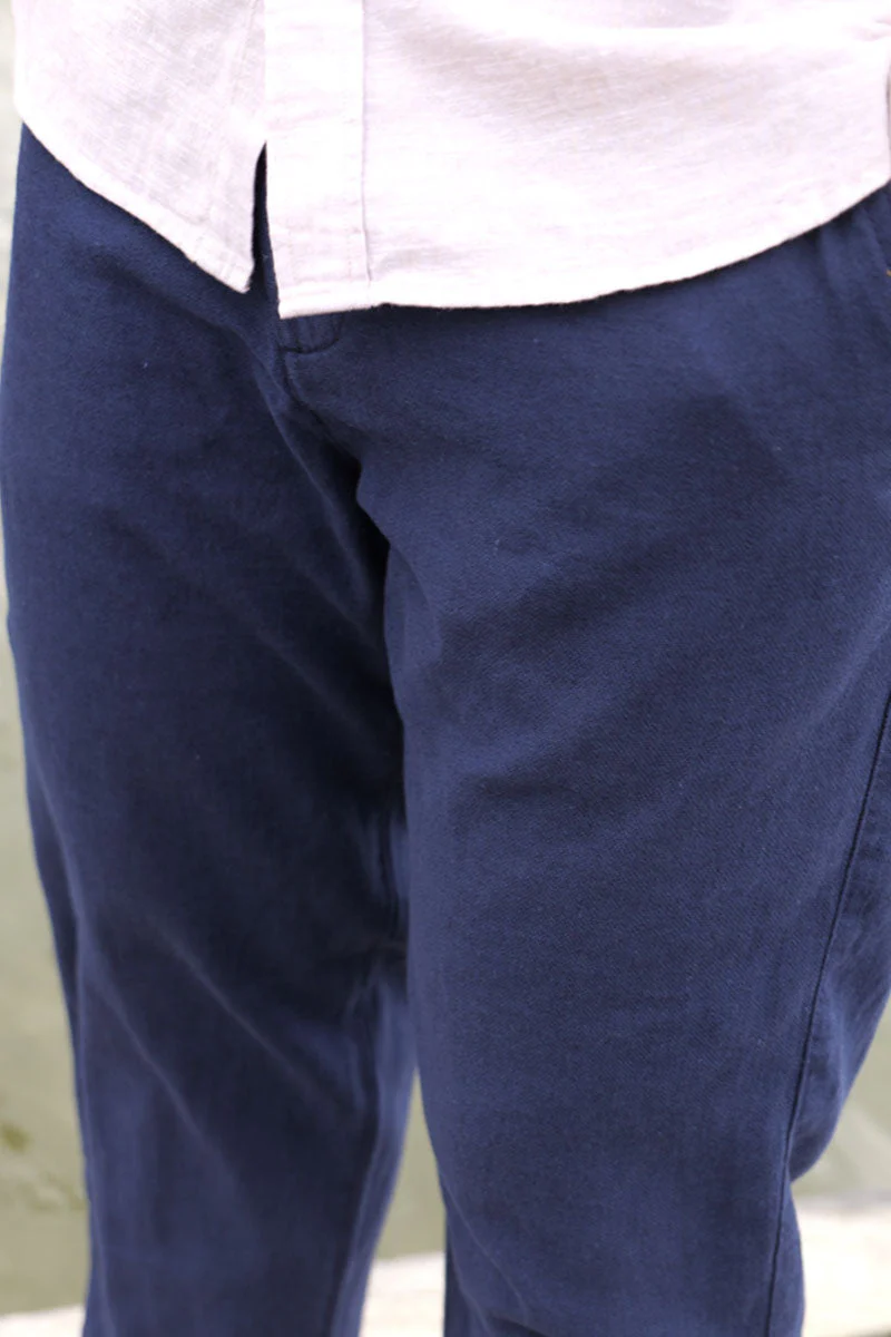 Selected Brody Linen Pants Dark Sapphire - Image 6