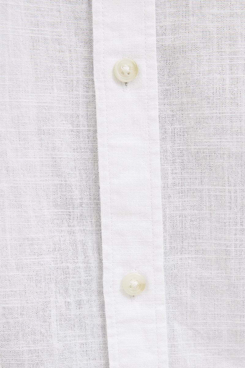 Jack & Jones Summer Linen Shirt SS White - Image 5