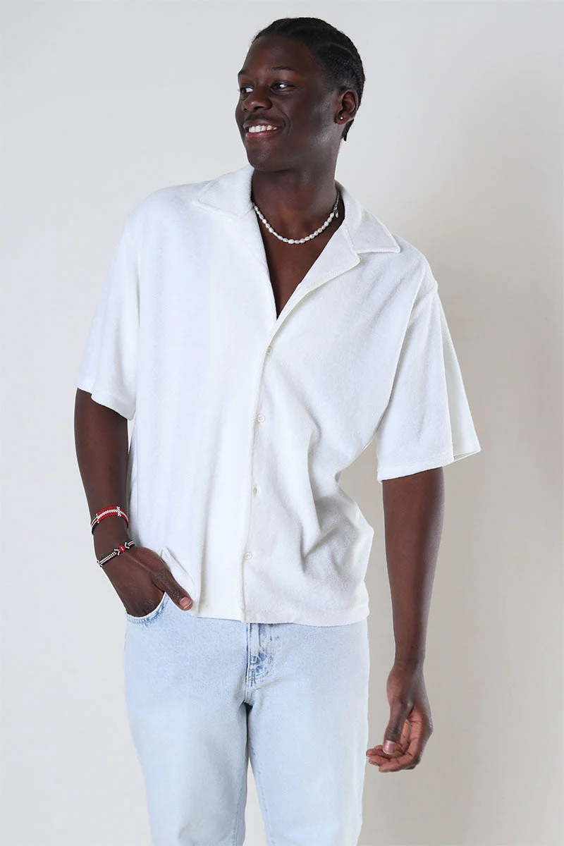 Jack & Jones Terry SS Resort Shirt Moonstruck - Image 5