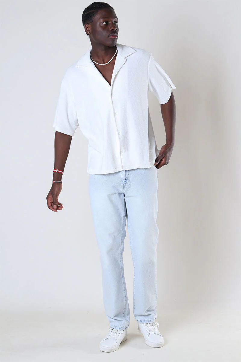 Jack & Jones Terry SS Resort Shirt Moonstruck - Image 6